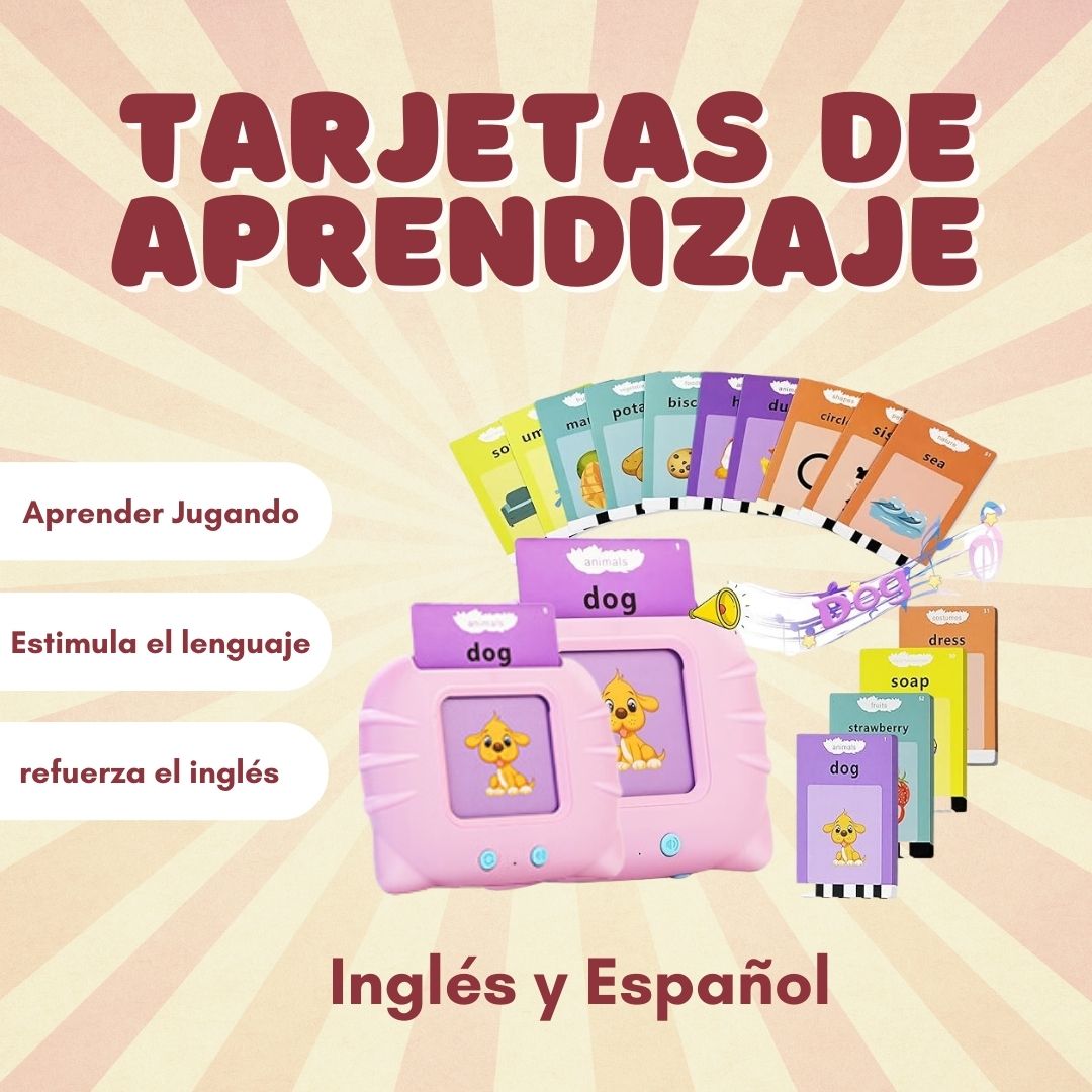 Tarjetas Parlantes de Aprendizaje Didáctico Inglés-Español