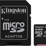Memoria Micro SD Kingston 32 y 64 GB