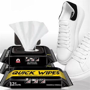 Set x3 paquetes de Pañitos Húmedos para Limpieza de Zapatos | Quick Wipes