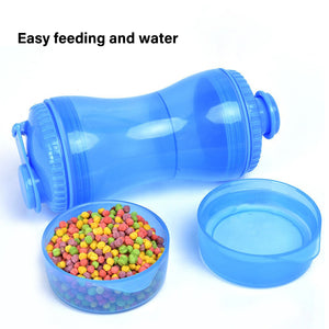 Dispensador de agua y comida portátil para mascotas