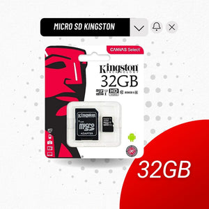 Memoria Micro SD Kingston 32 y 64 GB