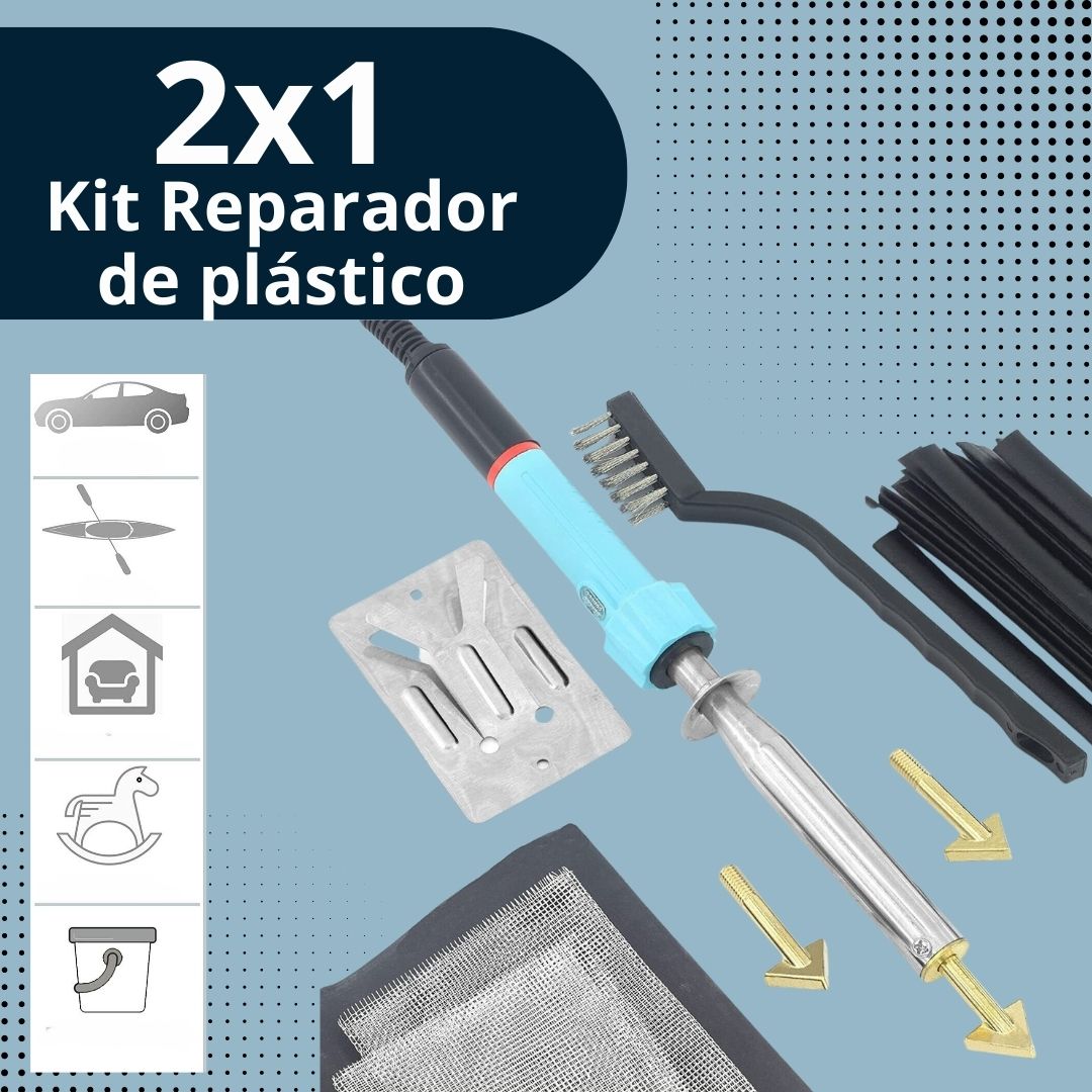 Kit soldador para reparar plástico.